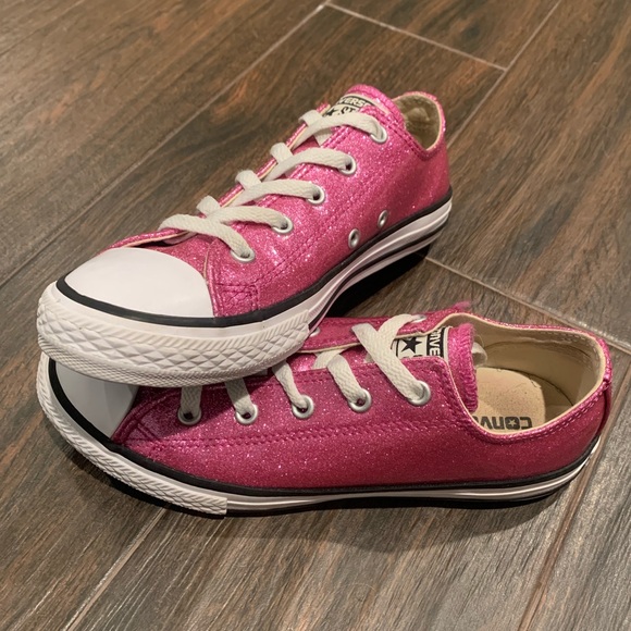 converse sparkle pink